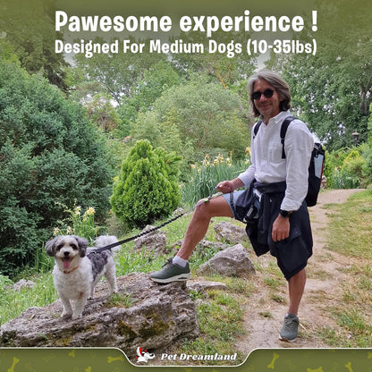 Premium Hands-Free Leash for Medium Dogs: Enhanced Comfort and Freedom for Running, Walking, and Hiking - Durable and Versatile Waist Dog Leash Belt