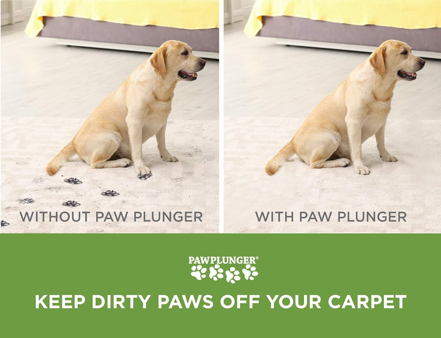 Paw Plunger - Portable Dog Paw Cleaner for Medium Dogs - Essential Washing Solution for Dogs and Puppies - Black