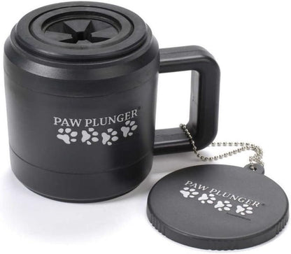 Paw Plunger - Portable Dog Paw Cleaner for Medium Dogs - Essential Washing Solution for Dogs and Puppies - Black